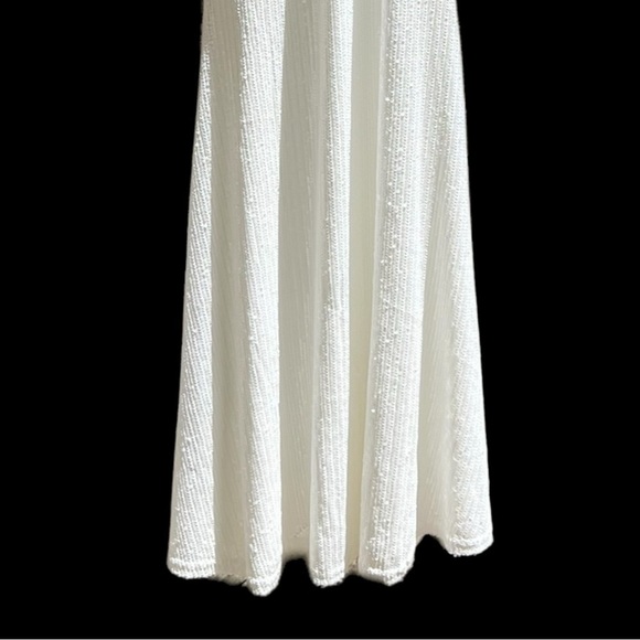 🌻Windsor White Sequins Long Spaghetti Straps Size Small - Picture 4 of 10